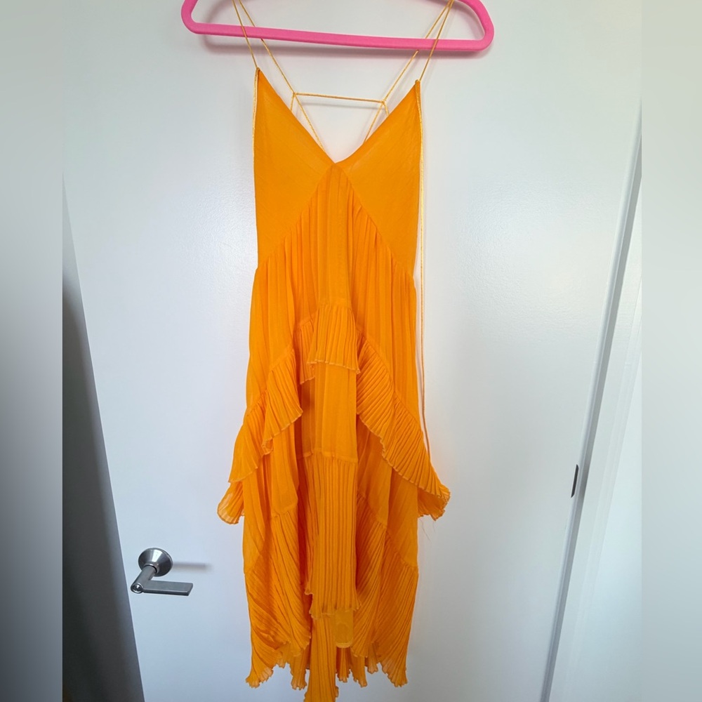 Vibrant Yellow High Low Dress
